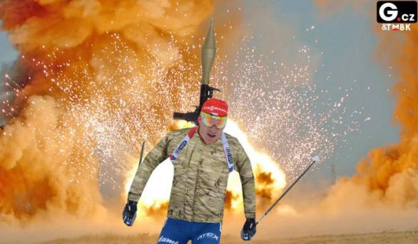 Ondřej Moravec dostal k propagačním účelům raketomet. Po akčních fotkách do kalendáře mu byl raketomet zabaven a z úsporných důvodů vyfasoval tarasnici