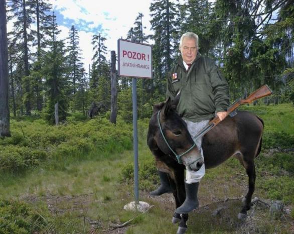 Vrchní velitel ozbrojených sil vyrazil na zteč na své mule a ztratil se v lesích. 
