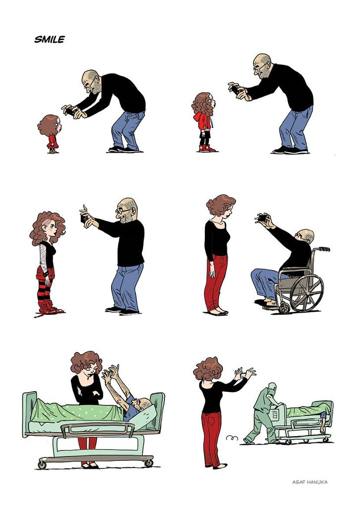 Úsměv za úsměv, fotka za fotku. Nedivte se, že vás dítě jednou vycvakne na smrtelné posteli, když dokumentujete jeho život už od dělohy.