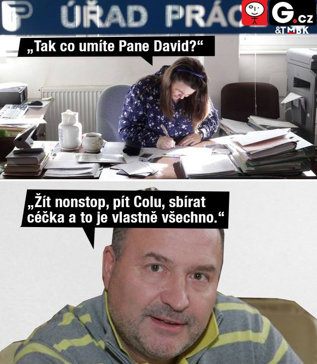 Michal David na úřadu práce příliš nezáří. Discopříběh se nekonal. 