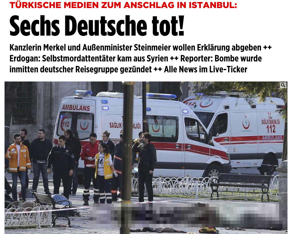 Útok v Istanbulu pravděpodobně ovlivní německou diskusi o přístupu k migrantům 