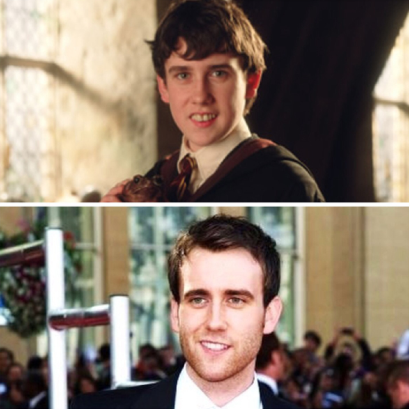 Matthew Lewis. Neville Longbottom z Harryho Pottera, pamatujete? Trochu jinej level teď, ve svých 33 letech. I když je nutné podotknout, že kvůli roli Nevilla musel Matthew nosit falešné žluté křivé zuby.
